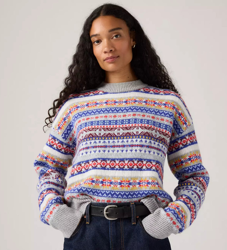 levi's® women's ines fairisle sweater 0037V0003XS- Multicolor – Levi's Hong Kong