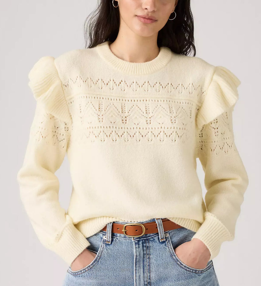 levi's® women's shane flutter sleeve sweater 0037X0000XS- Multicolor – Levi's Hong Kong
