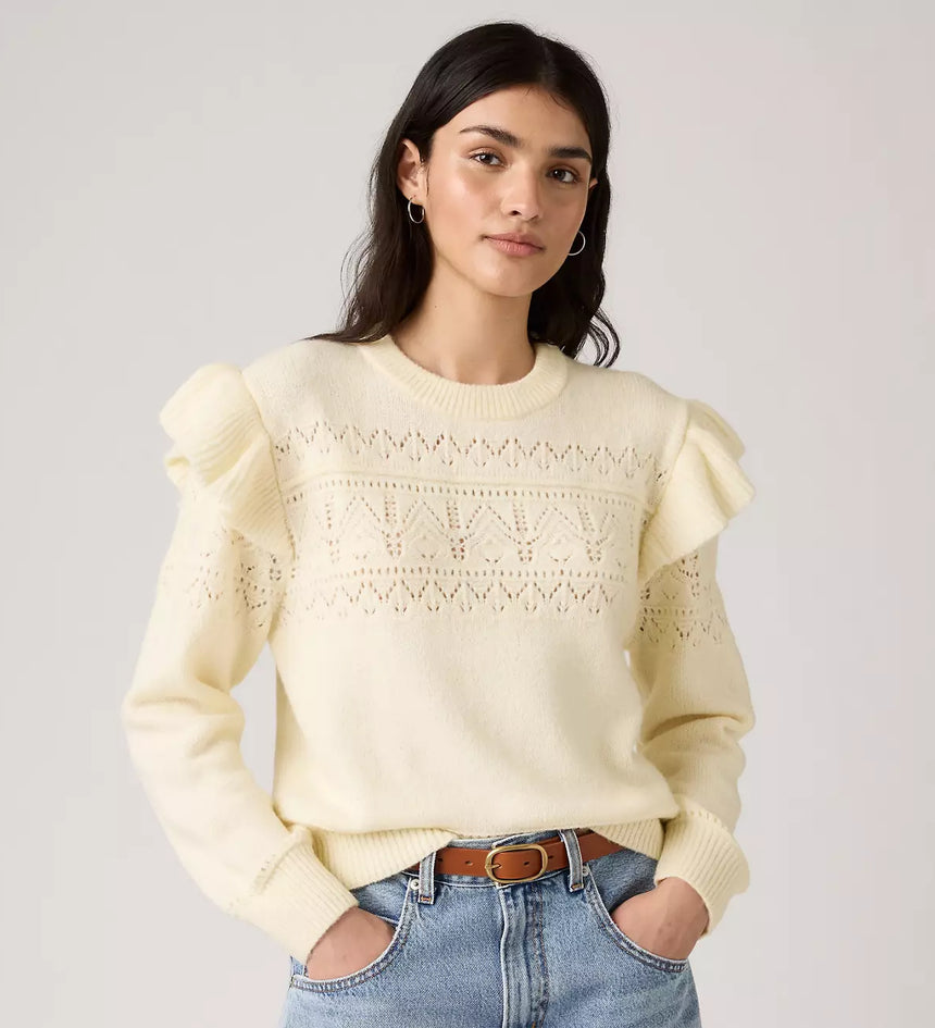 levi's® women's shane flutter sleeve sweater 0037X0000XS- Multicolor – Levi's Hong Kong