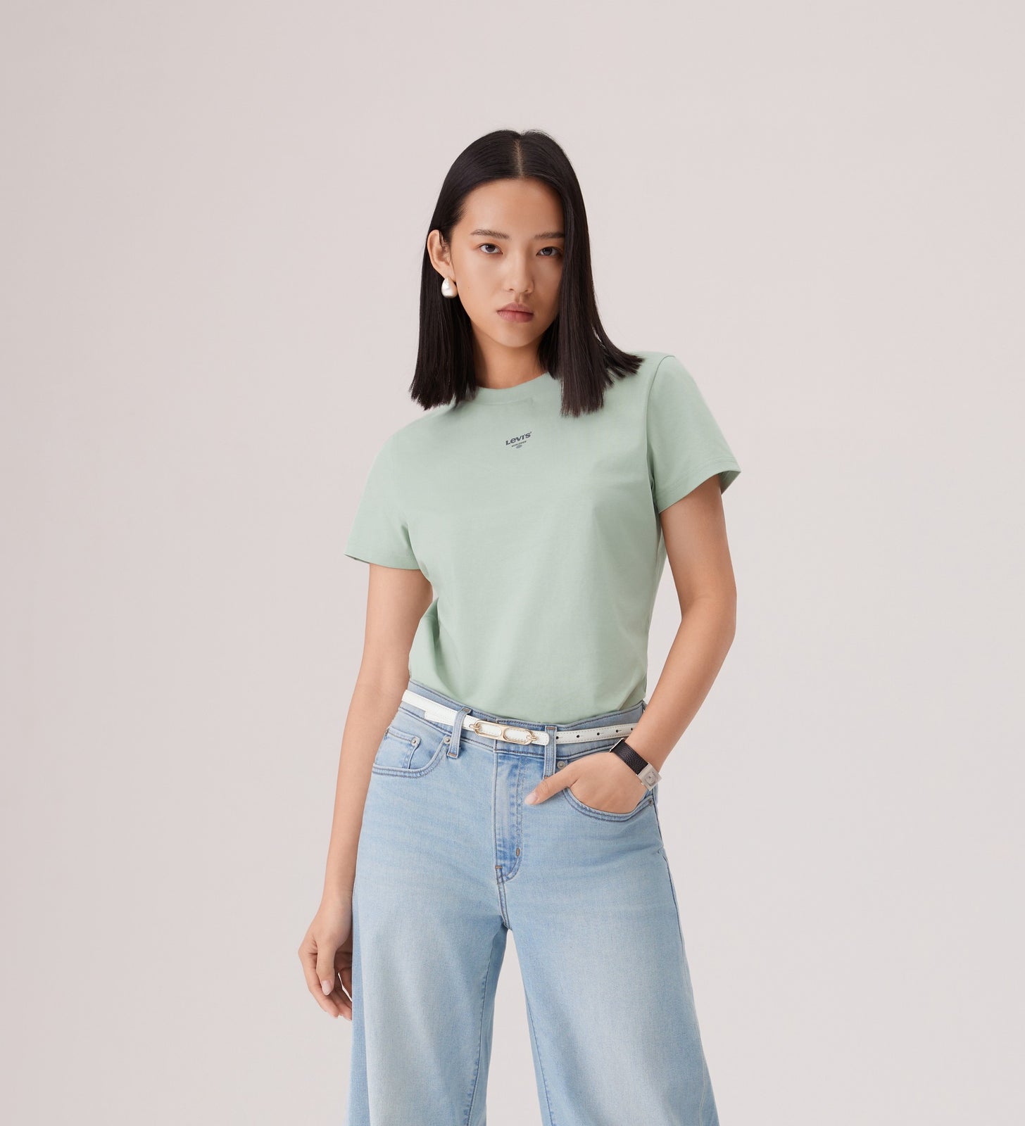  levi's® 防 uv 短袖 t恤 | 女裝 006QP0002S- Green – Levi's 香港