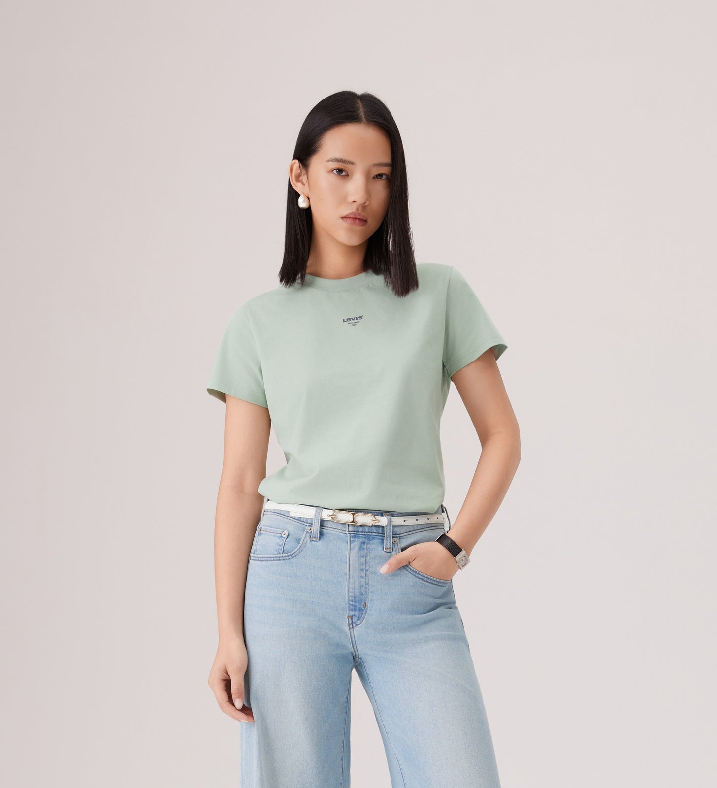  levi's® 防 uv 短袖 t恤 | 女裝 006QP0002S- Green – Levi's 香港