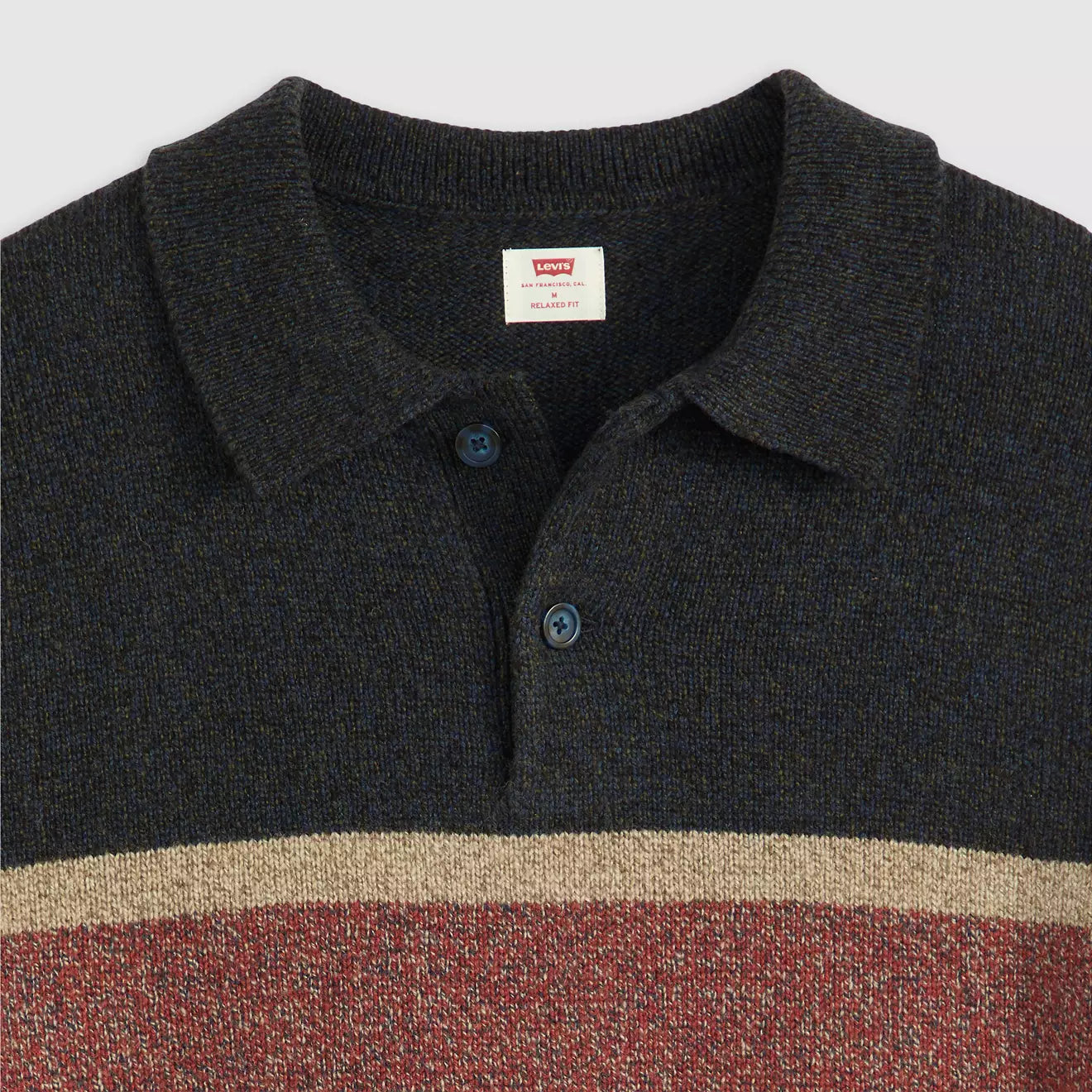 levi's® men's redwood rugby sweater 003B90001XS- Multicolor – Levi's Hong Kong