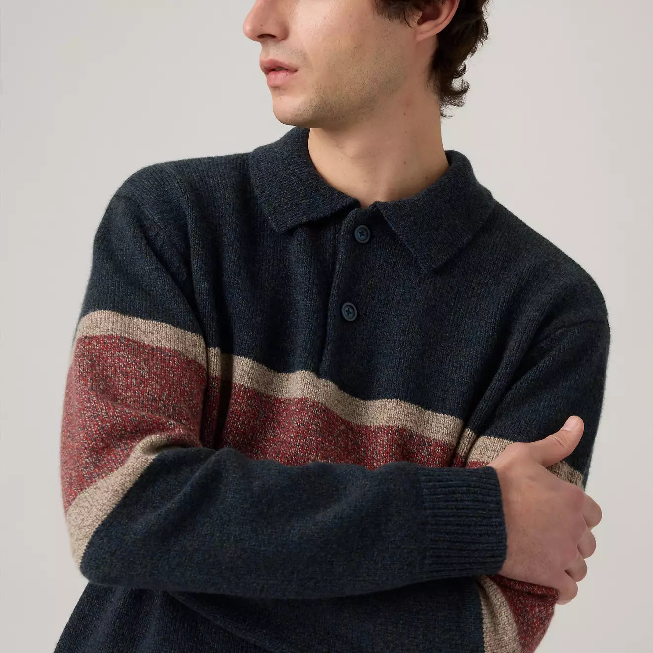 levi's® men's redwood rugby sweater 003B90001XS- Multicolor – Levi's Hong Kong