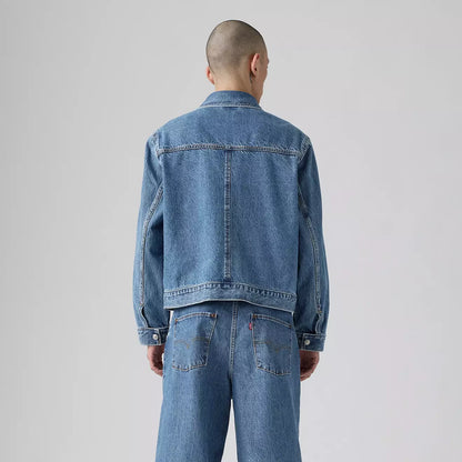 Levi's® Twist Trucker 牛仔外套 | 男裝 - Medium Indigo | Levi's HK