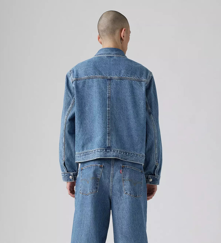 levi's® twist trucker 牛仔外套 | 男裝 - medium indigo | levi's hk 003M30001XS- Medium Indigo – Levi's 香港