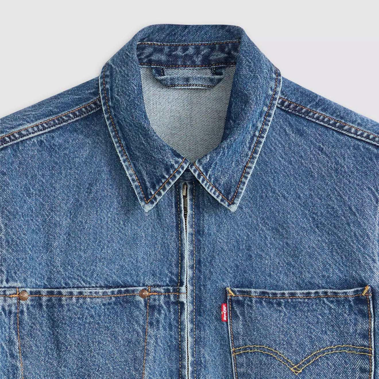 Levi's® Twist Trucker 牛仔外套 | 男裝 - Medium Indigo | Levi's HK