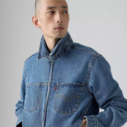 Levi's® Twist Trucker 牛仔外套 | 男裝 - Medium Indigo | Levi's HK
