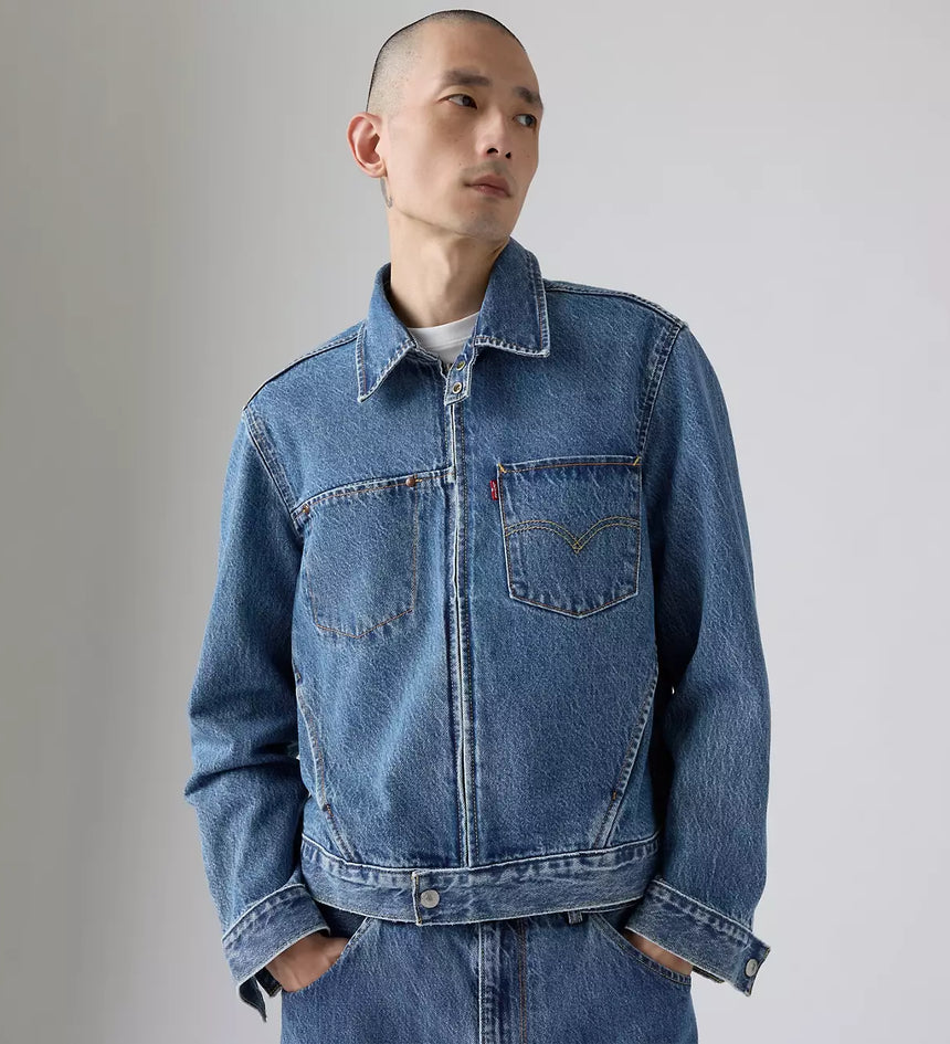 levi's® twist trucker 牛仔外套 | 男裝 - medium indigo | levi's hk 003M30001XS- Medium Indigo – Levi's 香港