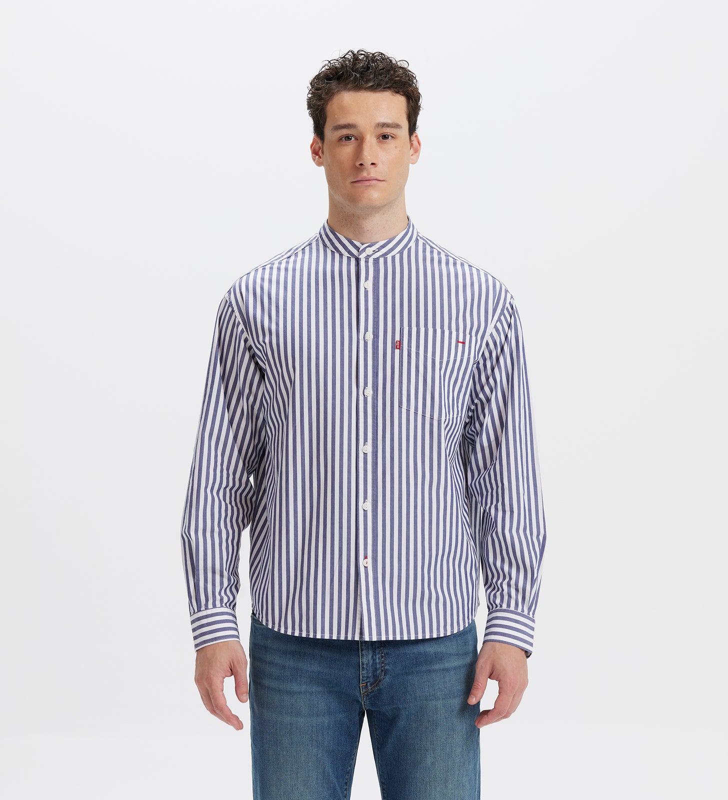 levi’s® 牛津領黑條紋長袖襯衫  | 男裝 003MY0003XS- Multi – Levi's 香港