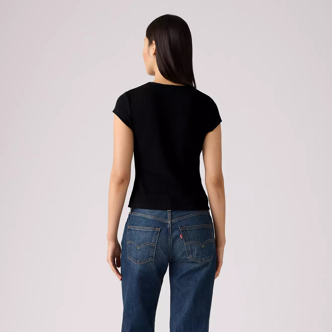 levi's® women's dry goods waffle cap-sleeve tee 003PW0001XS- Multicolor – Levi's Hong Kong