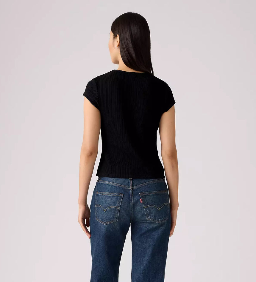 levi's® women's dry goods waffle cap-sleeve tee 003PW0001XS- Multicolor – Levi's Hong Kong
