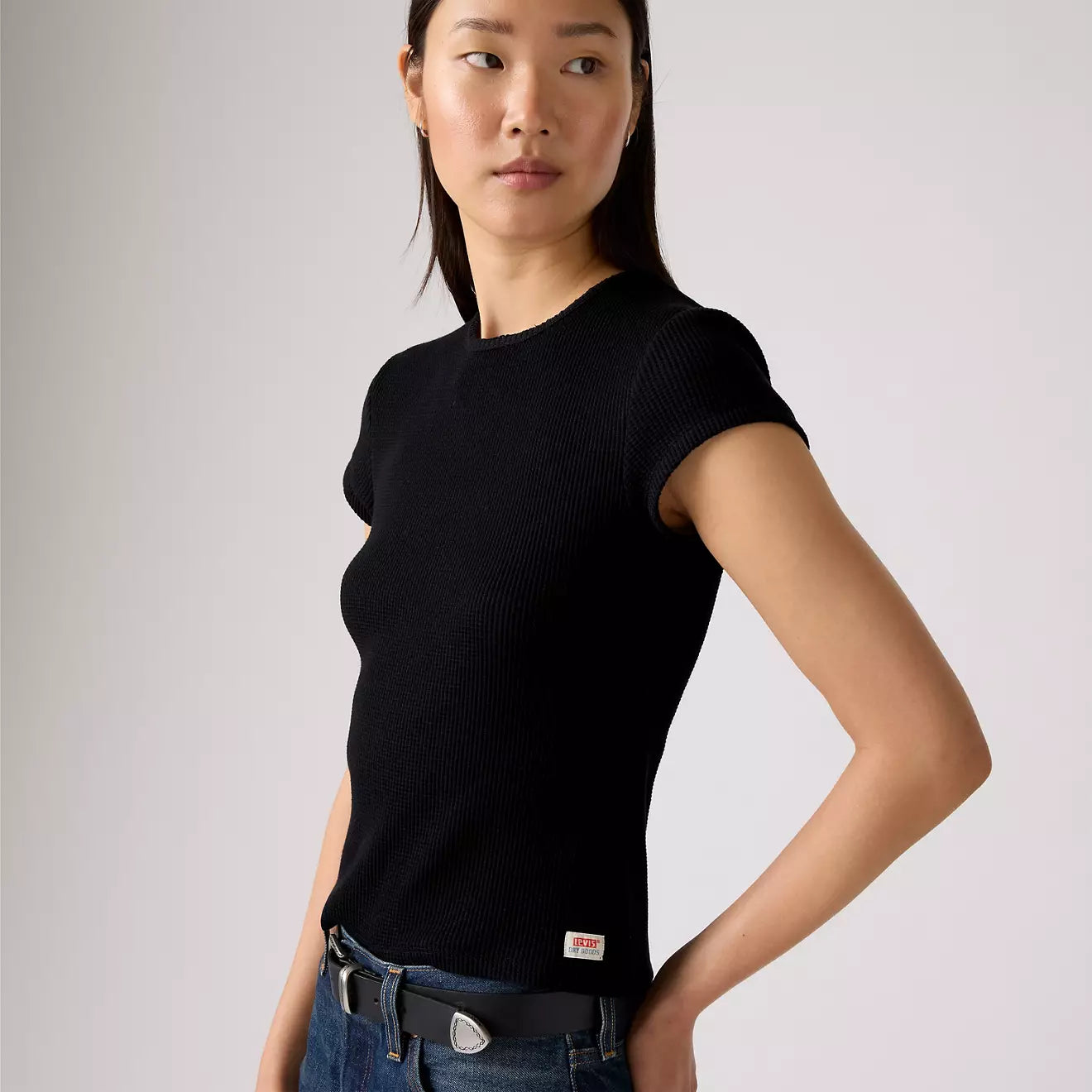 levi's® women's dry goods waffle cap-sleeve tee 003PW0001XS- Multicolor – Levi's Hong Kong