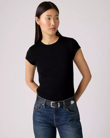 levi's® women's dry goods waffle cap-sleeve tee 003PW0001XS- Multicolor  – Levi's Hong Kong