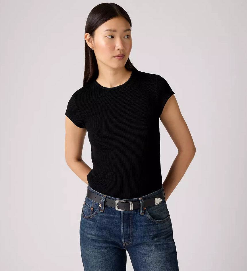 levi's® women's dry goods waffle cap-sleeve tee 003PW0001XS- Multicolor – Levi's Hong Kong
