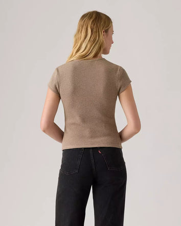 levi's® women's dry goods waffle cap-sleeve tee 003PW0003XS- Multicolor  – Levi's Hong Kong