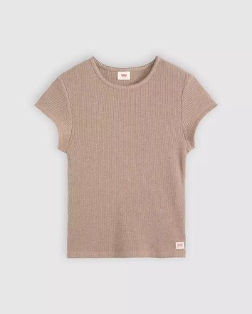 levi's® women's dry goods waffle cap-sleeve tee 003PW0003XS- Multicolor  – Levi's Hong Kong