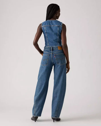 levi's® 女裝 barrel saddle back 牛仔褲| 女裝 - medium indigo | levi's hk 003Q700012330 Medium Indigo  – Levi's 香港