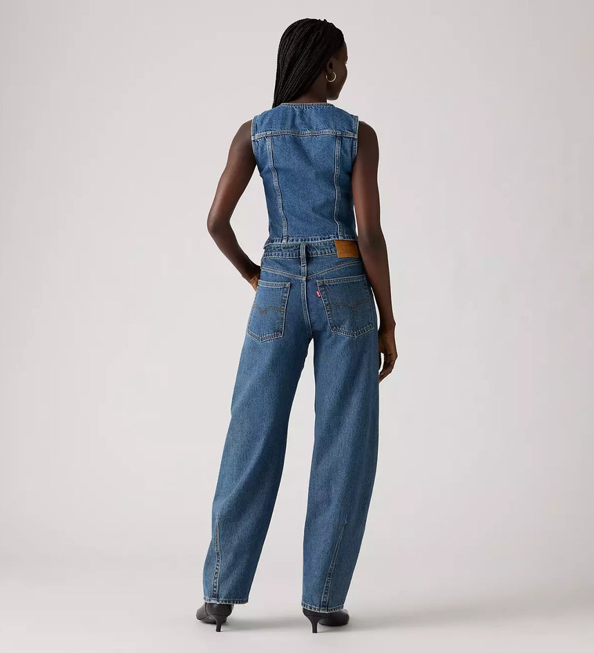 levi's® women's barrel saddle back jeans 003Q700012330 Medium Indigo – Levi's Hong Kong