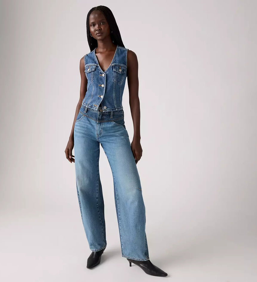 levi's® women's barrel saddle back jeans 003Q700012330 Medium Indigo – Levi's Hong Kong