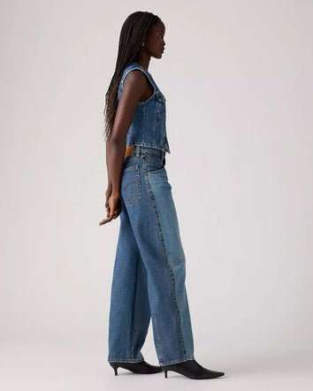 levi's® 女裝 barrel saddle back 牛仔褲| 女裝 - medium indigo | levi's hk 003Q700012330 Medium Indigo  – Levi's 香港