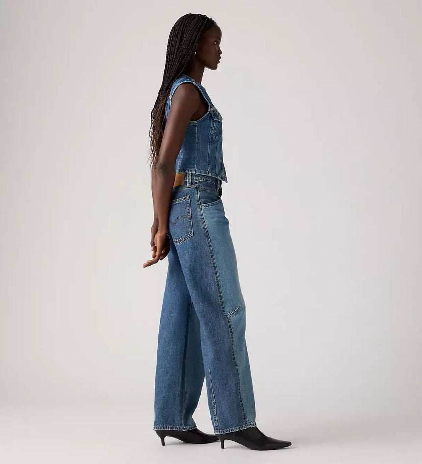 levi's® women's barrel saddle back jeans 003Q700012330 Medium Indigo – Levi's Hong Kong