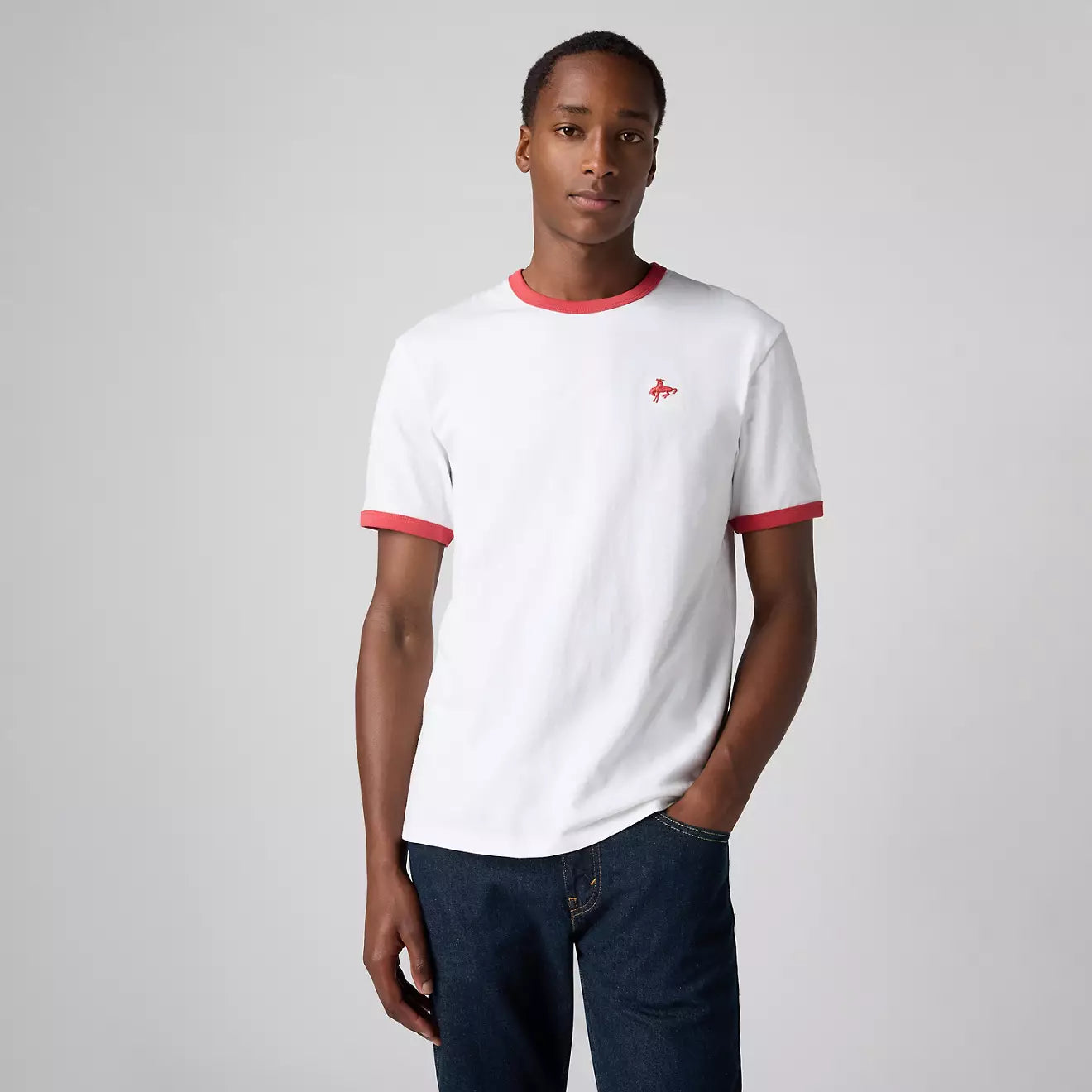 Levi's® 復古刺繡滾邊T恤 | 男裝