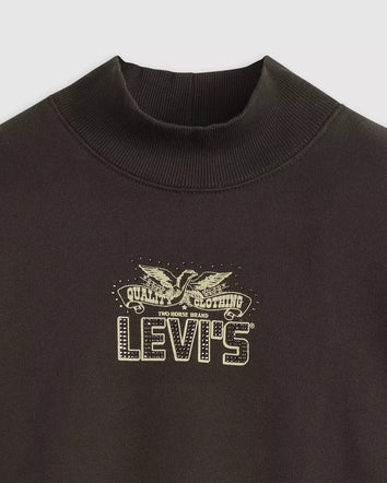 levi's® women's graphic collins mockneck sweatshirt 003R90000XS- Black  – Levi's Hong Kong
