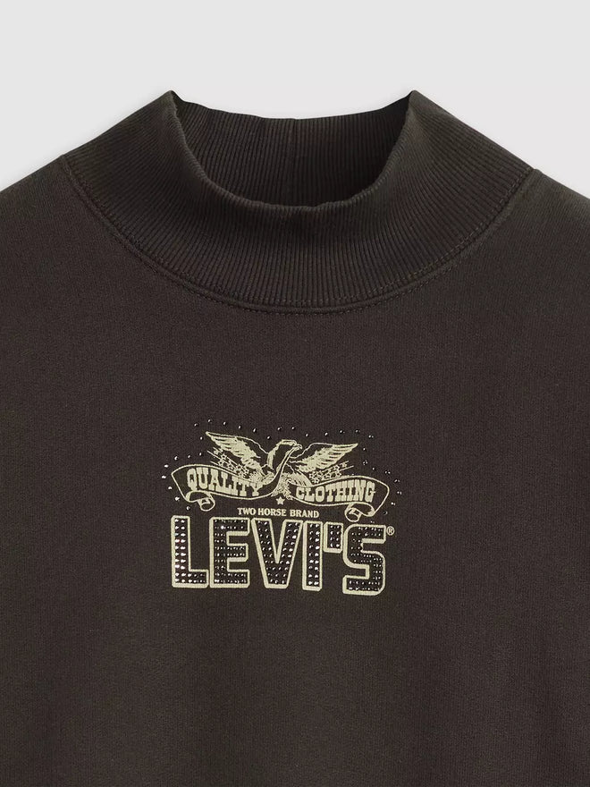 levi's® graphic collins 高領圖案衛衣|女裝 003R90000XS- Black  – Levi's 香港