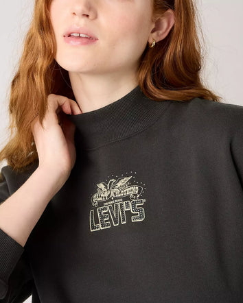 levi's® women's graphic collins mockneck sweatshirt 003R90000XS- Black  – Levi's Hong Kong