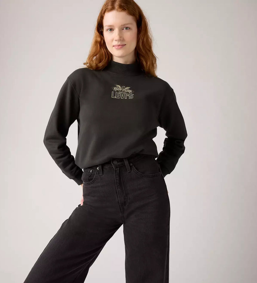 levi's® women's graphic collins mockneck sweatshirt 003R90000XS- Black – Levi's Hong Kong