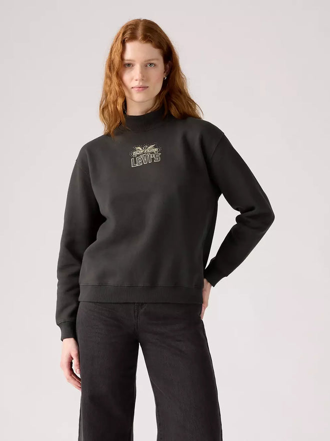levi's® graphic collins 高領圖案衛衣|女裝 003R90000XS- Black  – Levi's 香港