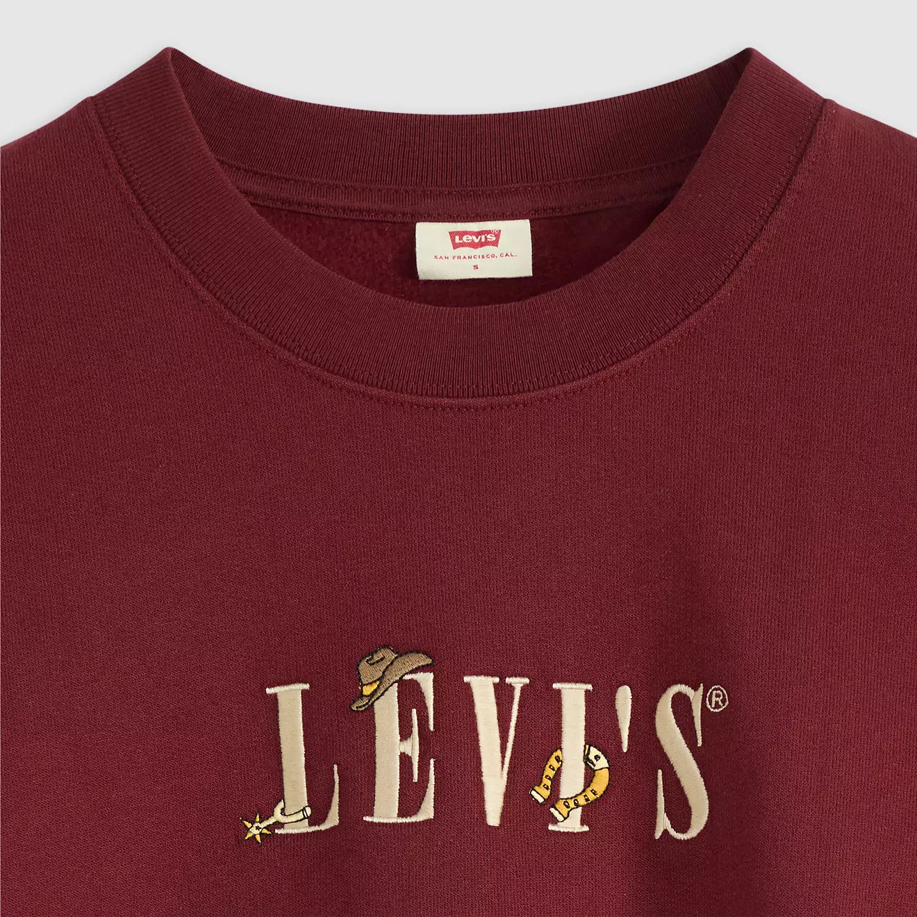 levi's® women's graphic leo crewneck sweatshirt 003RE0000XS- Red – Levi's Hong Kong