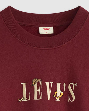 levi's® women's graphic leo crewneck sweatshirt 003RE0000XS- Red  – Levi's Hong Kong