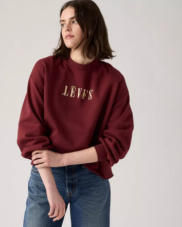 levi's® women's graphic leo crewneck sweatshirt 003RE0000XS- Red  – Levi's Hong Kong