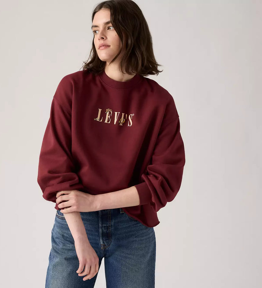 levi's® women's graphic leo crewneck sweatshirt 003RE0000XS- Red – Levi's Hong Kong