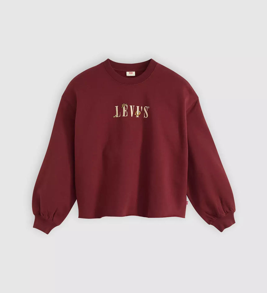 levi's® women's graphic leo crewneck sweatshirt 003RE0000XS- Red – Levi's Hong Kong