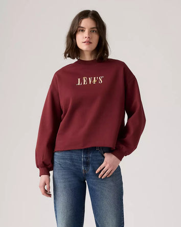 levi's® women's graphic leo crewneck sweatshirt 003RE0000XS- Red  – Levi's Hong Kong