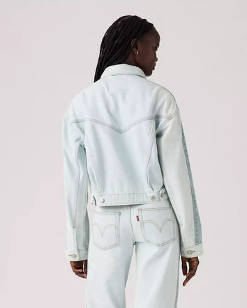 levi's® women's shrunken '90s trucker jacket 003S90000XS- Medium Indigo  – Levi's Hong Kong