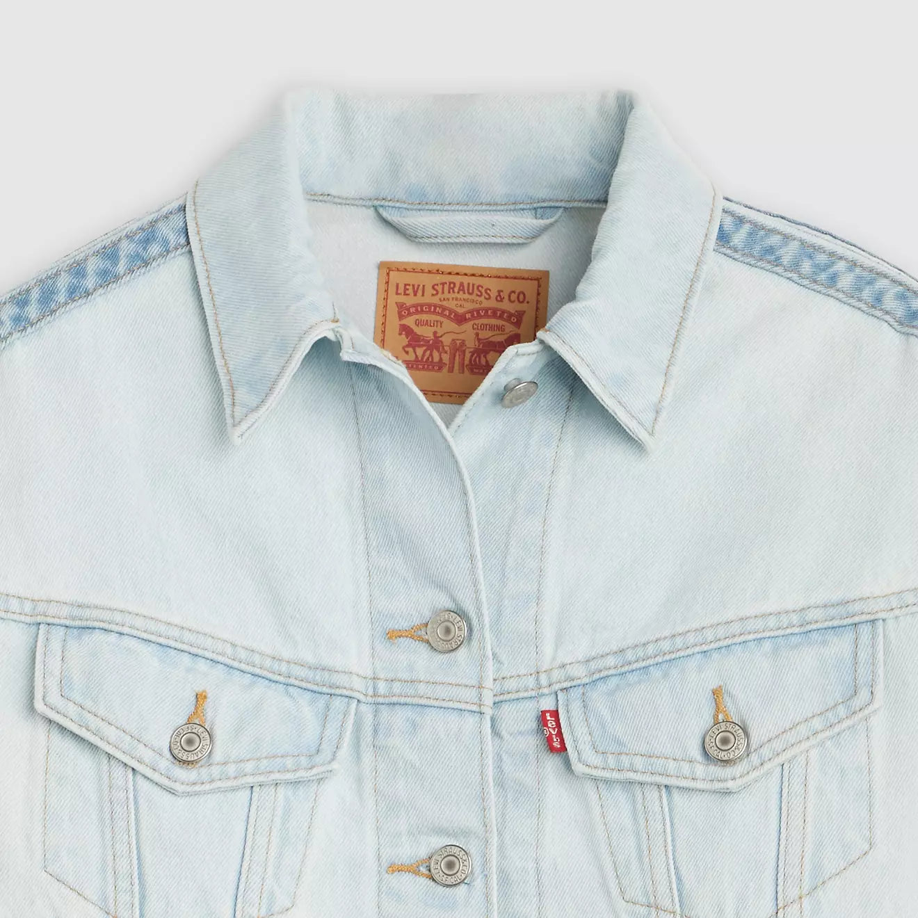 levi's® women's shrunken '90s trucker jacket 003S90000XS- Medium Indigo – Levi's Hong Kong