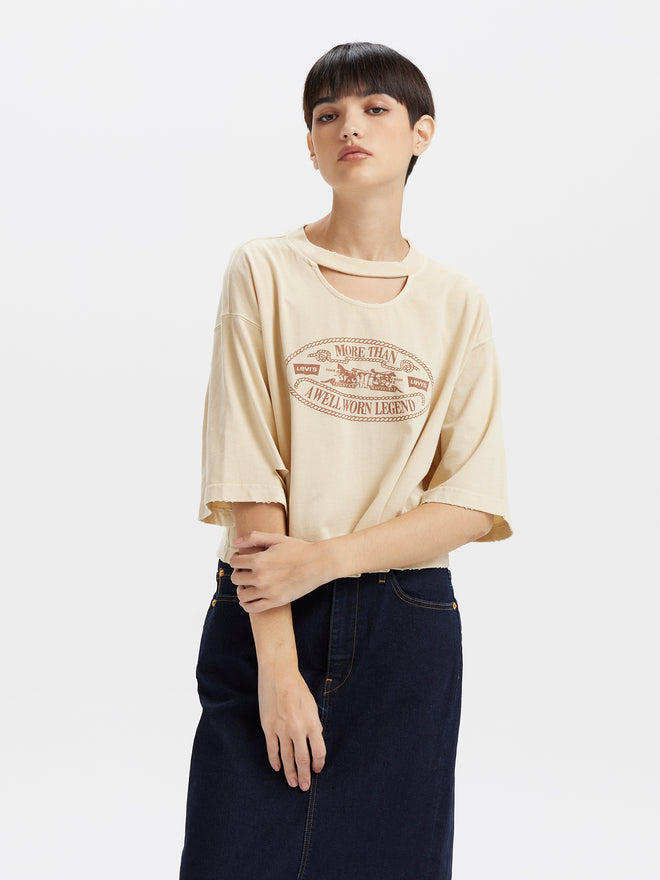 levi’s®  特色破壞設計印花logo 短袖tee| 女裝 003SP0001XS- Multi  – Levi's 香港