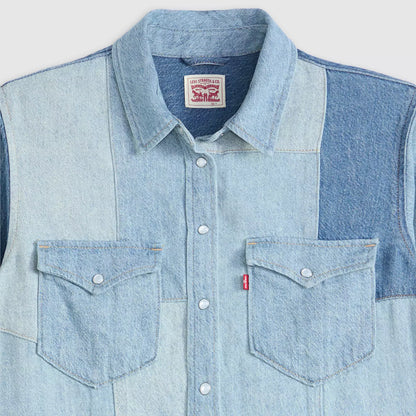 Levi's® 拼布西部襯衫| 女裝 - Multicolor | Levi's HK