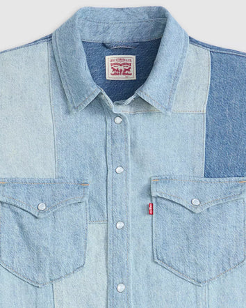 levi's® 拼布西部襯衫| 女裝 - multicolor | levi's hk 003TO0000XS- Multicolor  – Levi's 香港