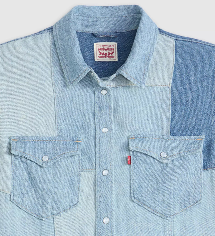 levi's® 拼布西部襯衫| 女裝 - multicolor | levi's hk 003TO0000XS- Multicolor – Levi's 香港