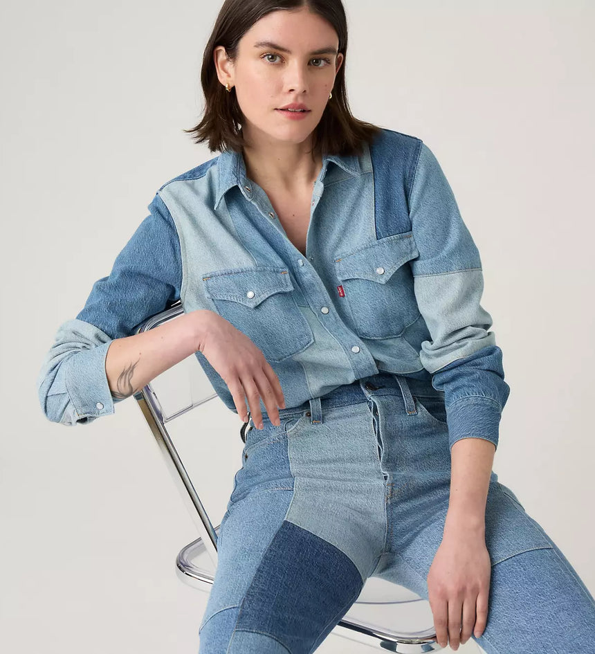 levi's® 拼布西部襯衫| 女裝 - multicolor | levi's hk 003TO0000XS- Multicolor – Levi's 香港