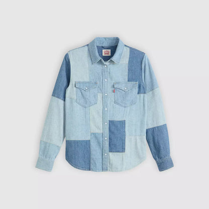 Levi's® 拼布西部襯衫| 女裝 - Multicolor | Levi's HK