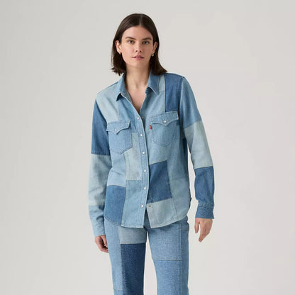 Levi's® 拼布西部襯衫| 女裝 - Multicolor | Levi's HK