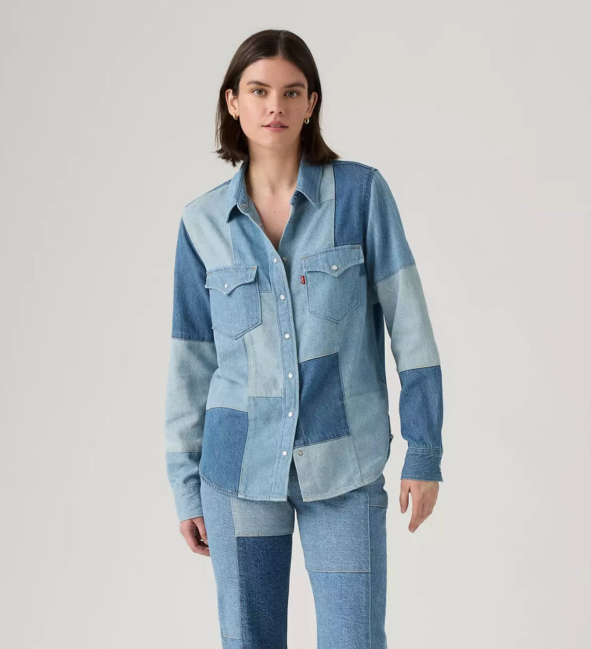 levi's® 拼布西部襯衫| 女裝 - multicolor | levi's hk 003TO0000XS- Multicolor – Levi's 香港