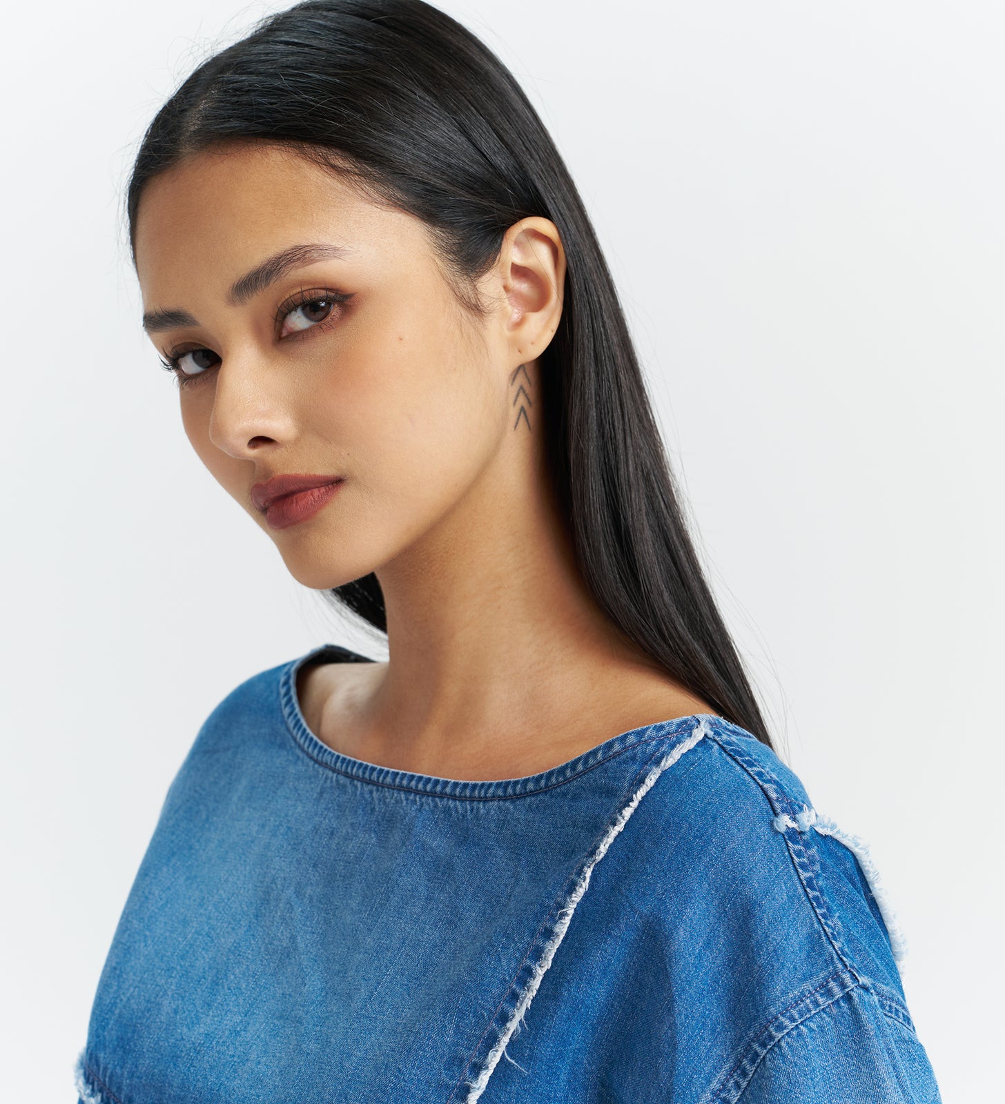 levi’s® women's  patchwork design denim short sleeve top 003TZ0000XS- Indigo – Levi's Hong Kong
