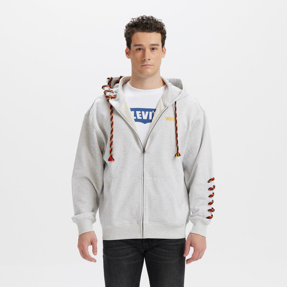 levi's® 新年限定款拉鍊連帽衫 | 男裝 003ZM0001XS- Grey – Levi's 香港