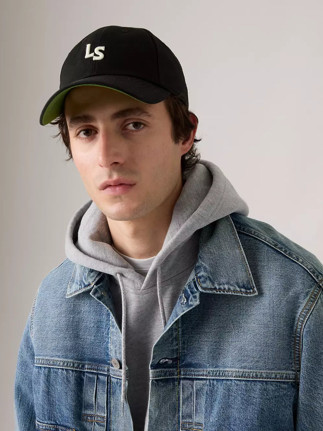 levi's® men's monogram cap 004BS0000OS- Black  – Levi's Hong Kong